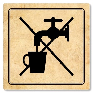 Nepitná voda, 80x80mm, pergamen, Utah